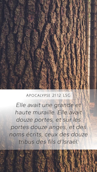 Apocalypse 21:12 LSG Bible Verse Image