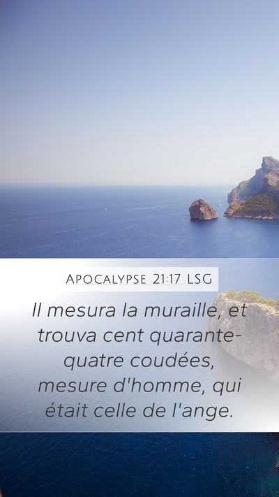 Apocalypse 21:17 LSG Bible Verse Image