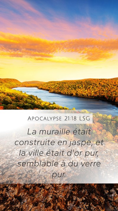Apocalypse 21:18 LSG Bible Verse Image
