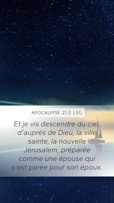 Apocalypse 21:2 LSG Bible Verse Image