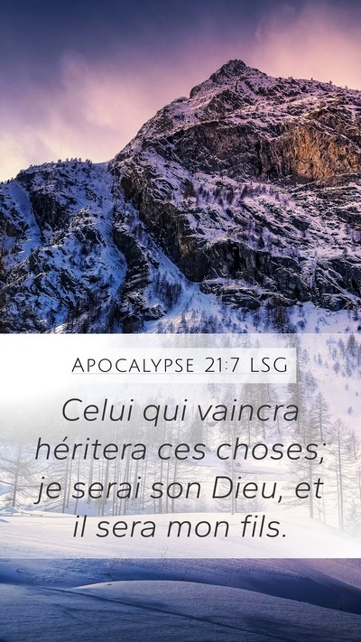Apocalypse 21:7 LSG Bible Verse Image