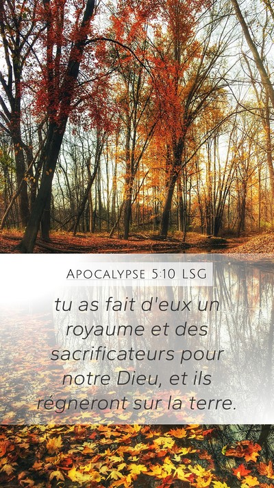 Apocalypse 5:10 LSG Bible Verse Image