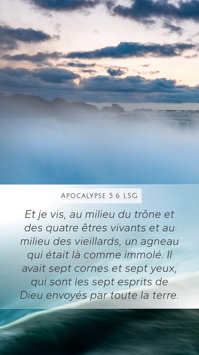 Apocalypse 5:6 LSG Bible Verse Image