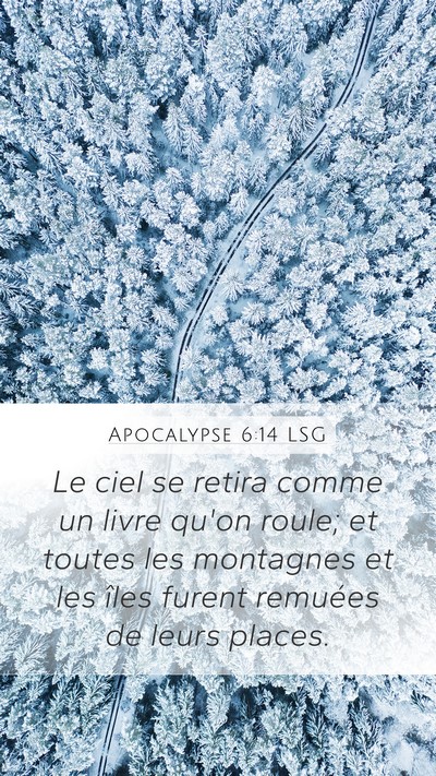 Apocalypse 6:14 LSG Bible Verse Image