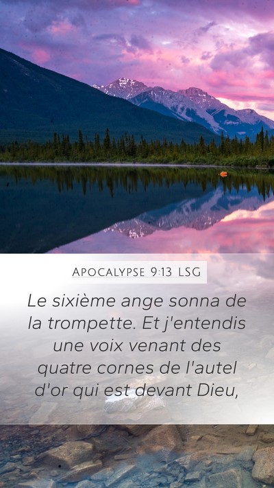 Apocalypse 9:13 LSG Bible Verse Image