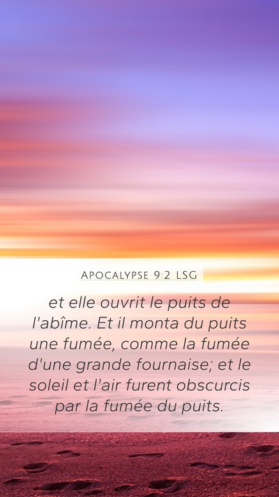 Apocalypse 9:2 LSG Bible Verse Image