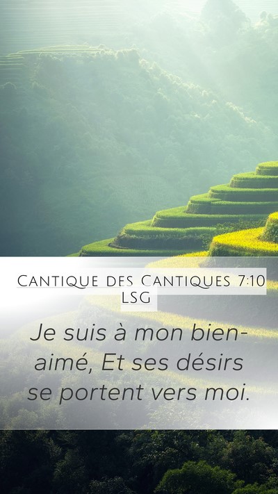 Cantique des Cantiques 7:10 LSG Bible Verse Image