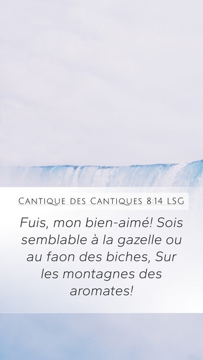 Cantique des Cantiques 8:14 LSG Bible Verse Image