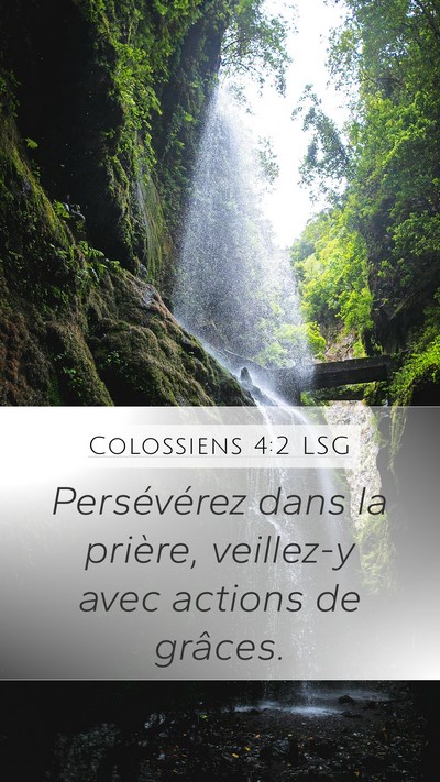 Colossiens 4:2 LSG Bible Verse Image