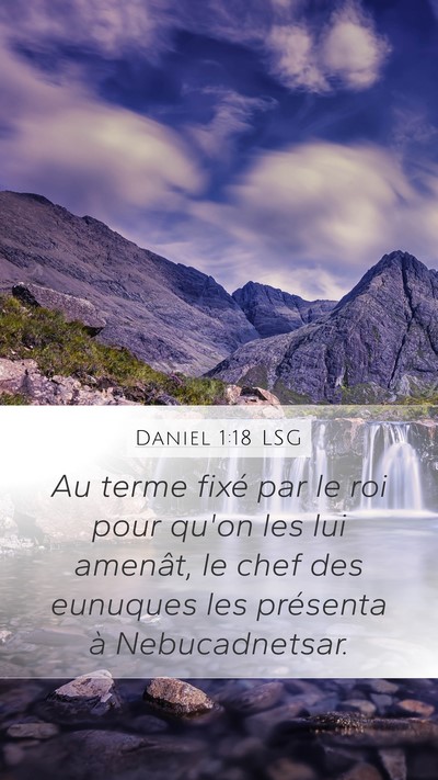 Daniel 1:18 LSG Bible Verse Image