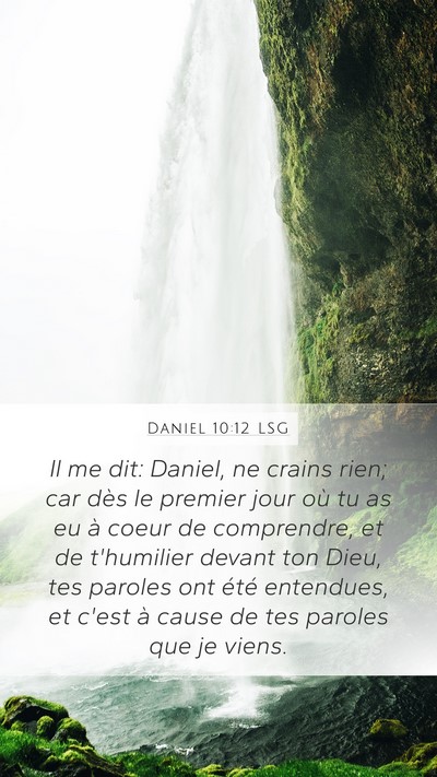 Daniel 10:12 LSG Bible Verse Image
