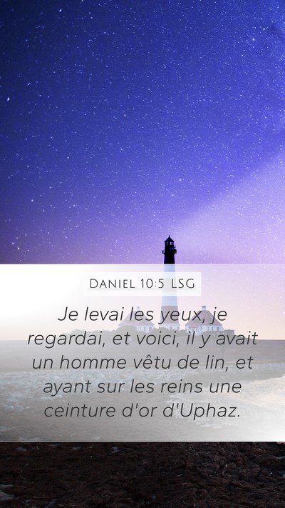Daniel 10:5 LSG Bible Verse Image