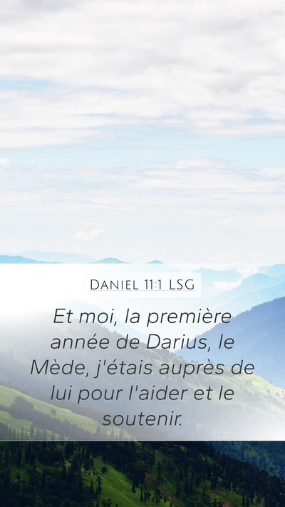 Daniel 11:1 LSG Bible Verse Image