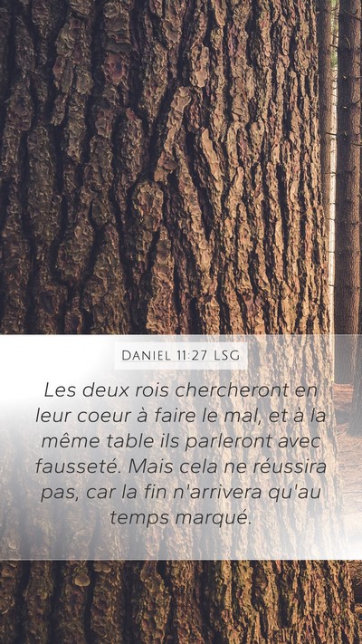 Daniel 11:27 LSG Bible Verse Image