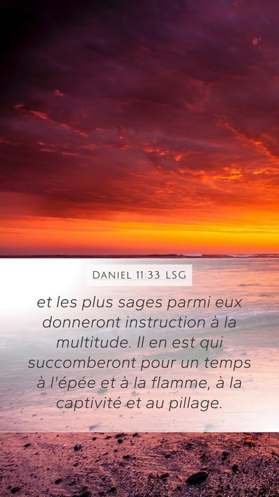 Daniel 11:33 LSG Bible Verse Image