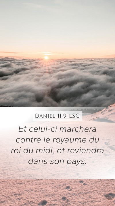 Daniel 11:9 LSG Bible Verse Image