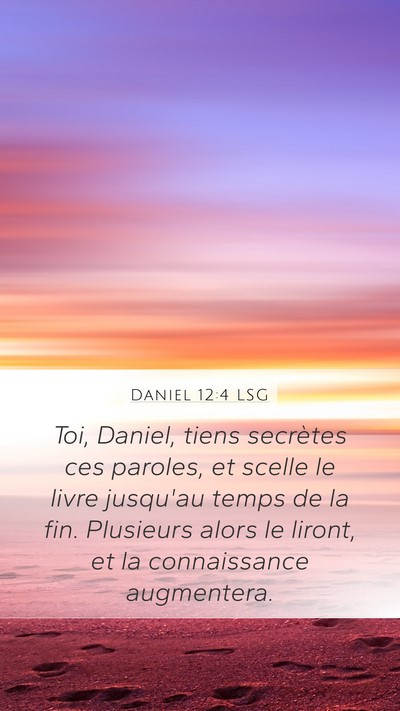 Daniel 12:4 LSG Bible Verse Image
