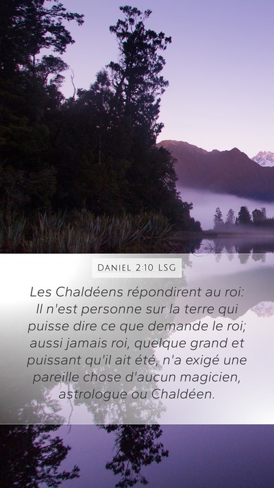 Daniel 2:10 LSG Bible Verse Image