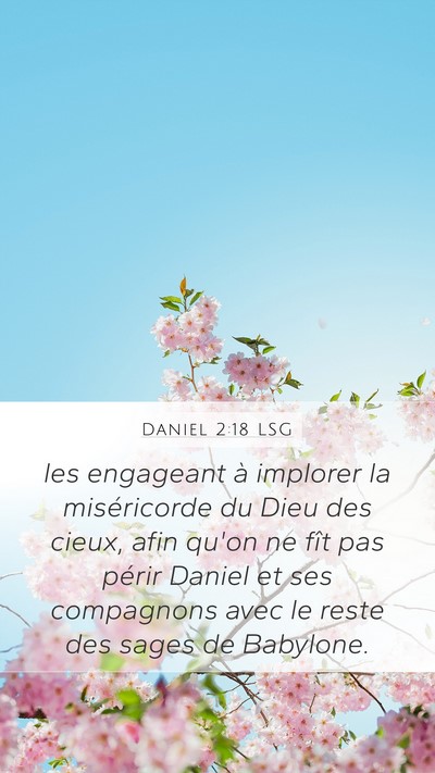 Daniel 2:18 LSG Bible Verse Image
