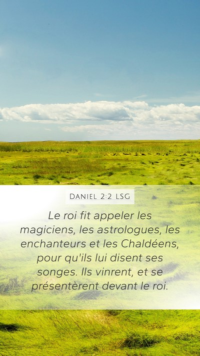 Daniel 2:2 LSG Bible Verse Image
