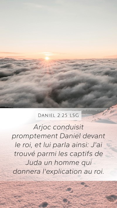 Daniel 2:25 LSG Bible Verse Image