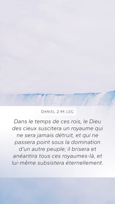 Daniel 2:44 LSG Bible Verse Image