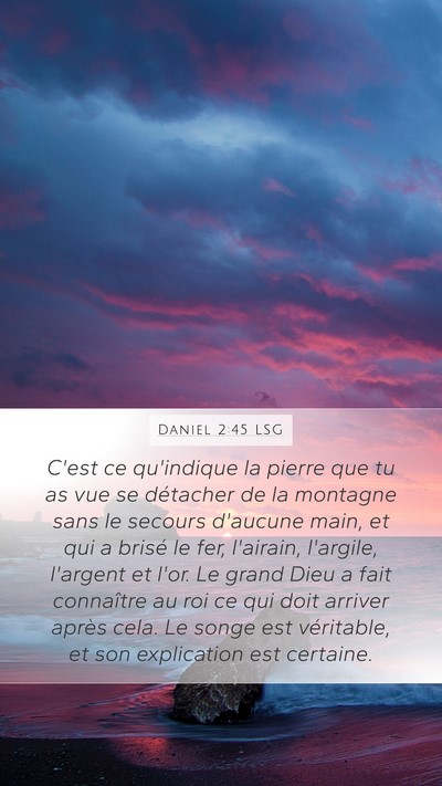 Daniel 2:45 LSG Bible Verse Image