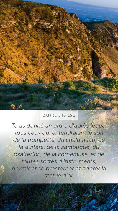 Daniel 3:10 LSG Bible Verse Image