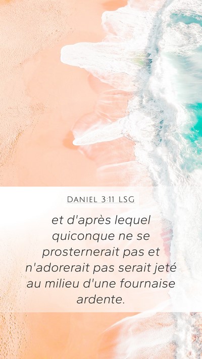 Daniel 3:11 LSG Bible Verse Image