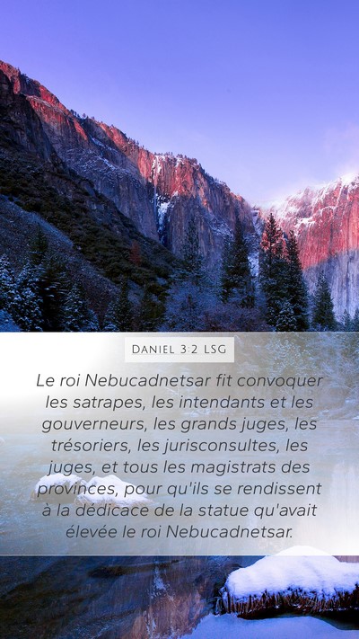 Daniel 3:2 LSG Bible Verse Image