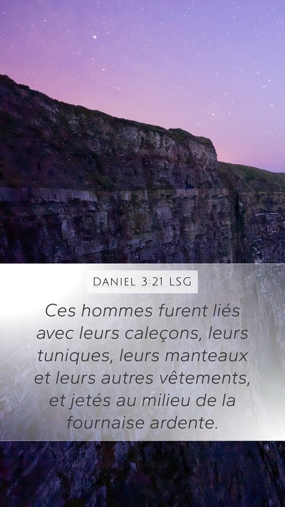 Daniel 3:21 LSG Bible Verse Image