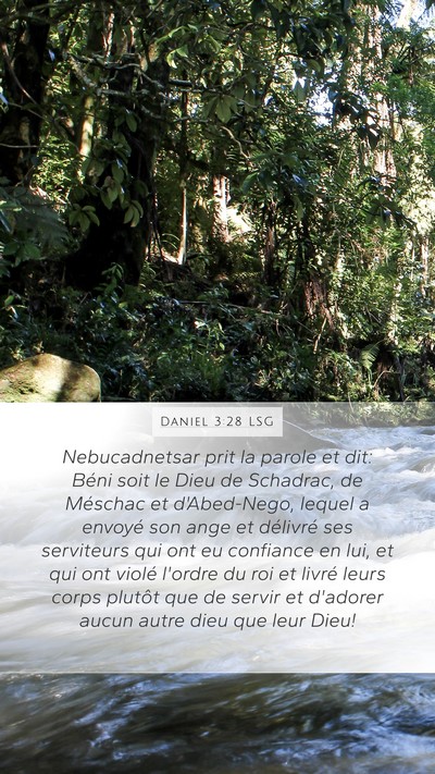 Daniel 3:28 LSG Bible Verse Image