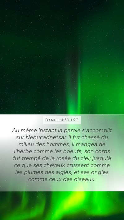 Daniel 4:33 LSG Bible Verse Image