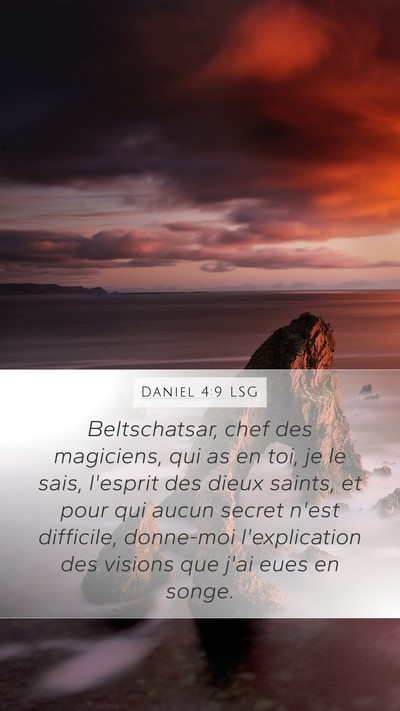 Daniel 4:9 LSG Bible Verse Image