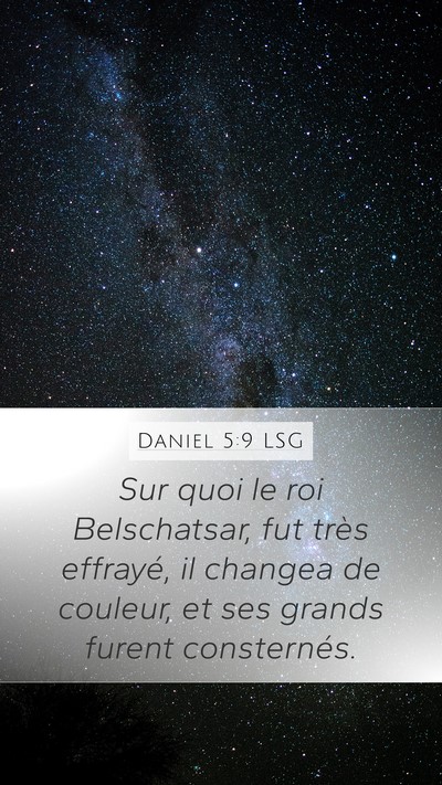Daniel 5:9 LSG Bible Verse Image