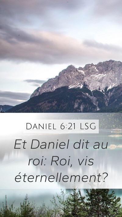 Daniel 6:21 LSG Bible Verse Image