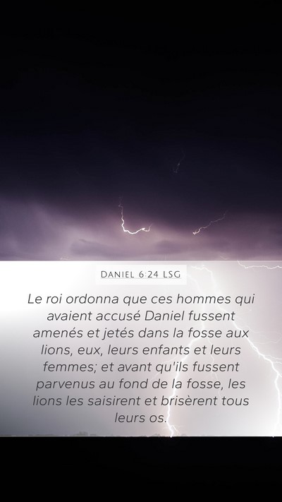 Daniel 6:24 LSG Bible Verse Image