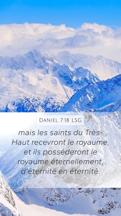 Daniel 7:18 LSG Bible Verse Image