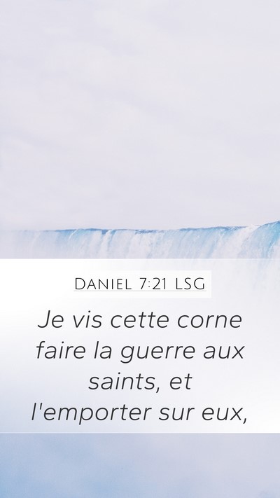 Daniel 7:21 LSG Bible Verse Image