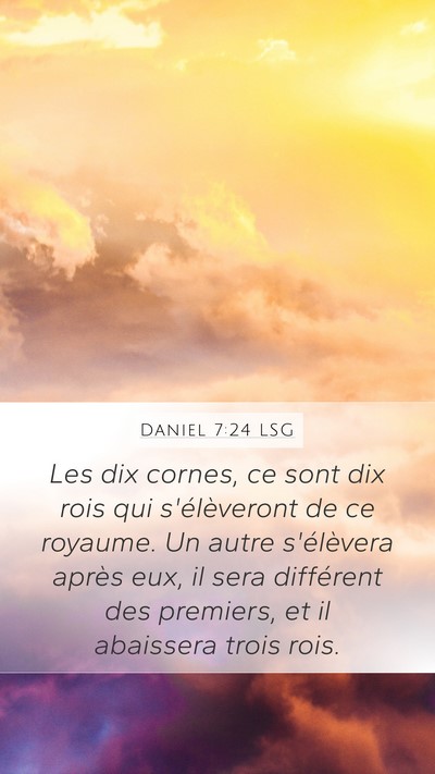 Daniel 7:24 LSG Bible Verse Image