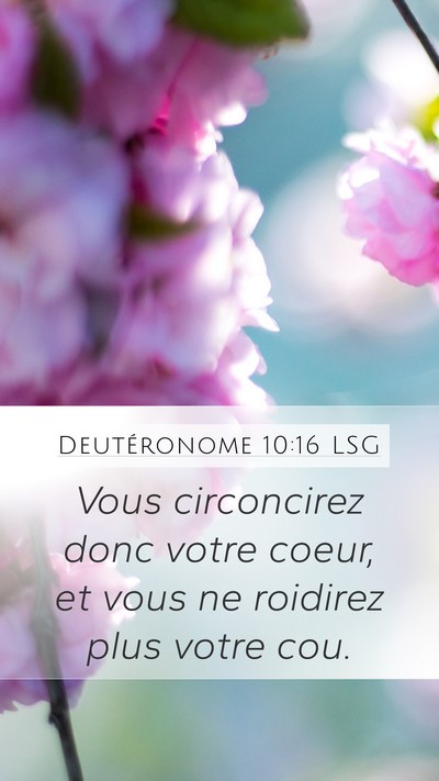 Deutéronome 10:16 LSG Bible Verse Image