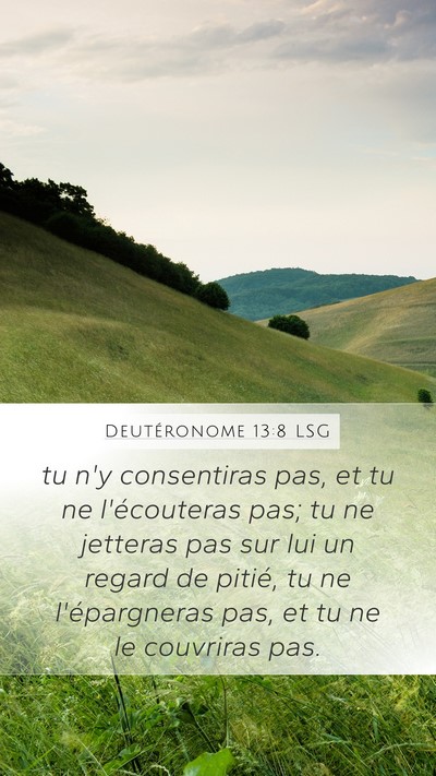 Deutéronome 13:8 LSG Bible Verse Image