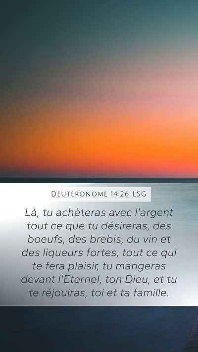 Deutéronome 14:26 LSG Bible Verse Image