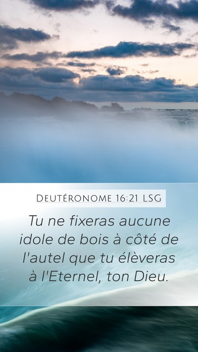 Deutéronome 16:21 LSG Bible Verse Image