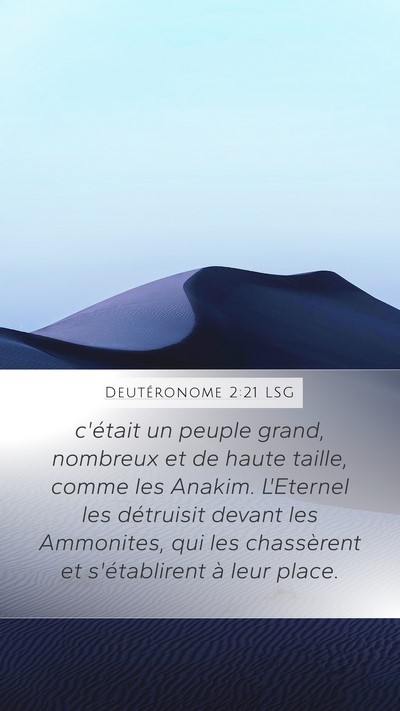 Deutéronome 2:21 LSG Bible Verse Image