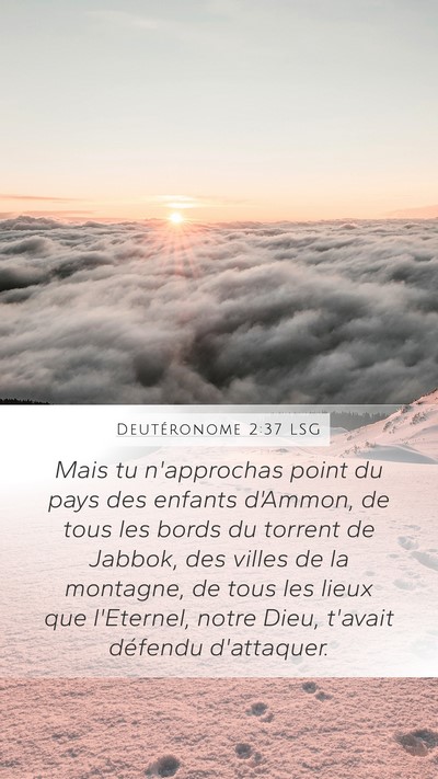 Deutéronome 2:37 LSG Bible Verse Image