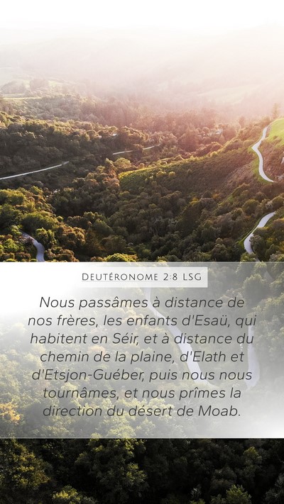 Deutéronome 2:8 LSG Bible Verse Image
