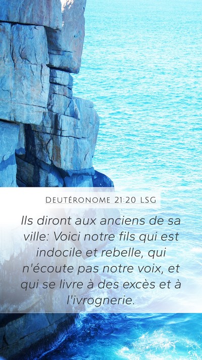 Deutéronome 21:20 LSG Bible Verse Image