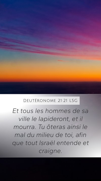 Deutéronome 21:21 LSG Bible Verse Image