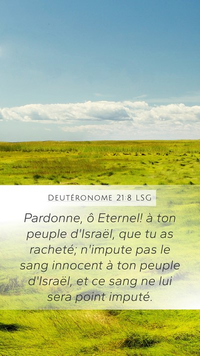 Deutéronome 21:8 LSG Bible Verse Image